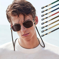 Leather Glasses Lanyard Eyewear Chain Sunglasses Holder