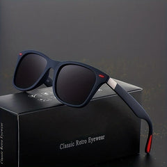 Classic Square Frame Polarized Sunglasses Men Women Vintage Driving Sunglasses