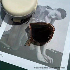 Foldable Sunglasses Unisex Polarized Transparent Vintage Sun Glasses