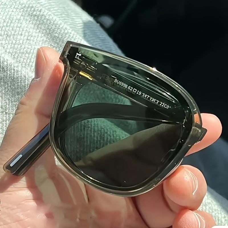 Foldable Sunglasses Unisex Polarized Transparent Vintage Sun Glasses