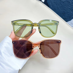 Foldable Sunglasses Unisex Polarized Transparent Vintage Sun Glasses