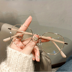 Round Frame Anti Light Glasses for Women Men