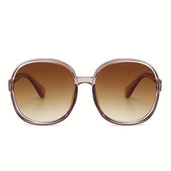 Oversized Round Sunglasses Gradient Glasses for Driving Beach Party UV400