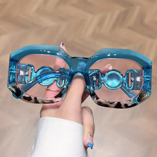 Oversized Block Frame Sunglasses UV400
