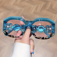 Oversized Block Frame Sunglasses UV400