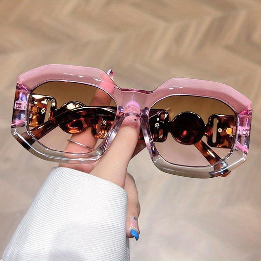 Oversized Block Frame Sunglasses UV400
