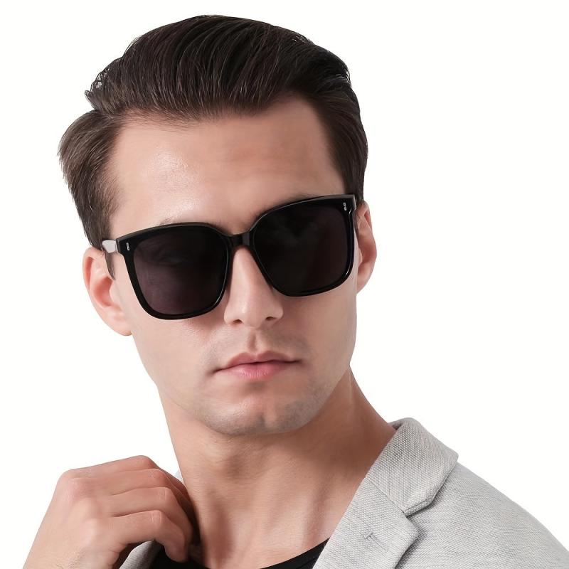 Men's Polarized Sunglasses UV Resistant Thin Frame PC Sunglasses
