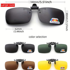 Polarized Clip On Sunglasses UV400 Lens for Driving Fishing Outdoor Sports