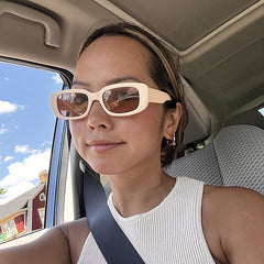 Rectangle Sunglasses Vintage Square Frame UV400