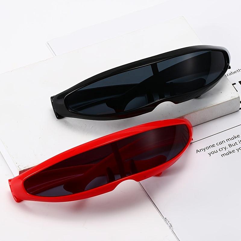 Men's Novelty Laser Glasses Integrated Lenses Sunglasses