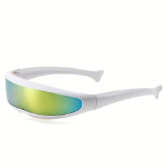 Men's Novelty Laser Glasses Integrated Lenses Sunglasses