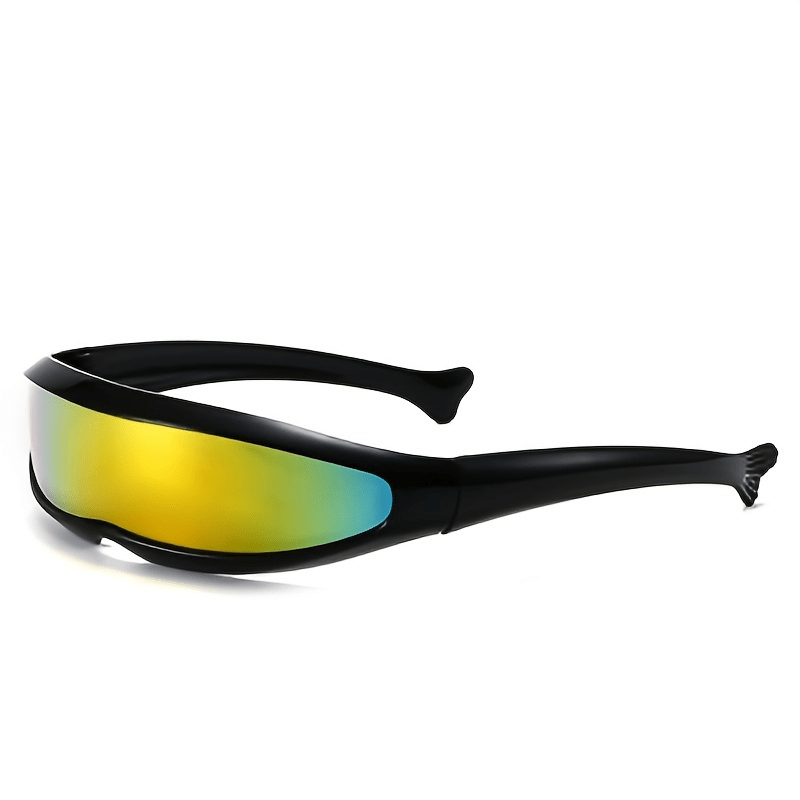 Men's Novelty Laser Glasses Integrated Lenses Sunglasses