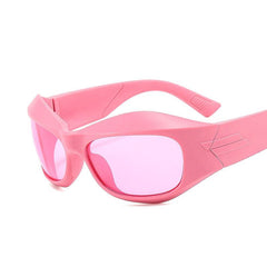 Y2K Futuristic Shield Sunglasses UV400