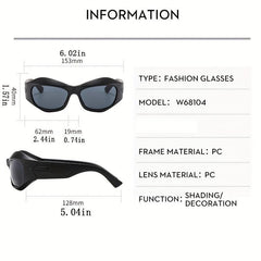 Y2K Futuristic Shield Sunglasses UV400