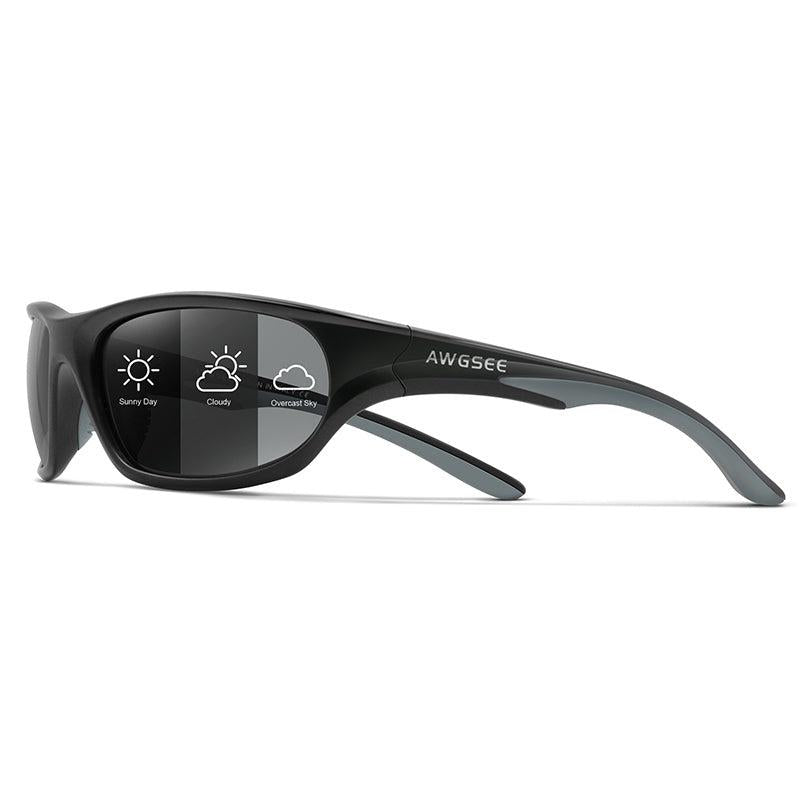AWGSEE Polarized Sports Sunglasses For Men TR90 Frame 100 UV Protection