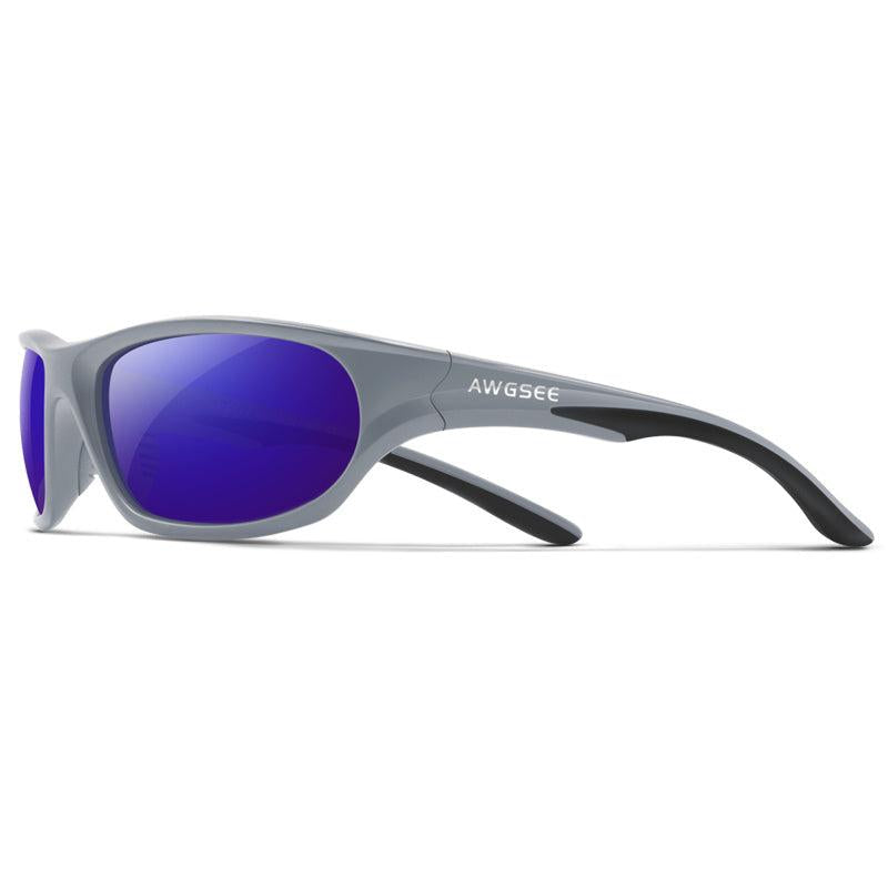 AWGSEE Polarized Sports Sunglasses For Men TR90 Frame 100 UV Protection
