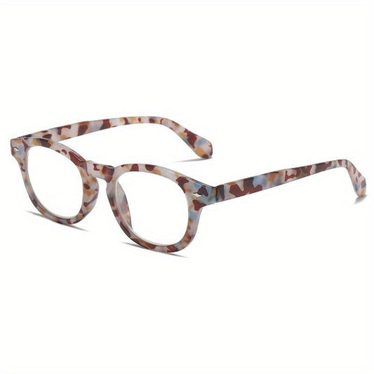 Retro Tortoiseshell Reading Glasses Anti Light Spring Hinge Presbyopic Unisex