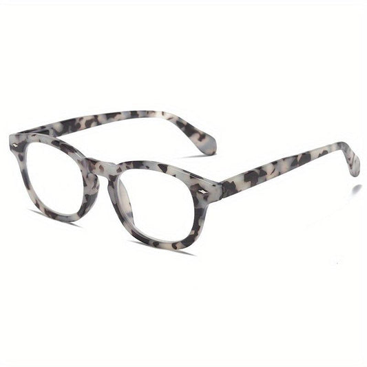 Retro Tortoiseshell Reading Glasses Anti Light Spring Hinge Presbyopic Unisex