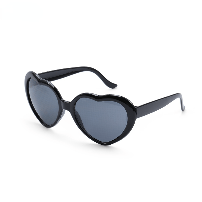 Heart Glasses Block Oversized Eyeglasses Heart Effect Diffraction Novelty Eyewea