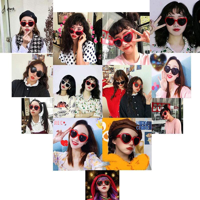 Heart Glasses Block Oversized Eyeglasses Heart Effect Diffraction Novelty Eyewea