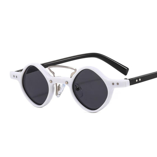 Men's Punk Hip Hop Small Frame Motorcycle Sunglasses