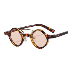 Men's Punk Hip Hop Small Frame Motorcycle Sunglasses