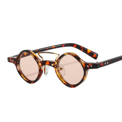 Men's Punk Hip Hop Small Frame Motorcycle Sunglasses