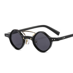 Men's Punk Hip Hop Small Frame Motorcycle Sunglasses