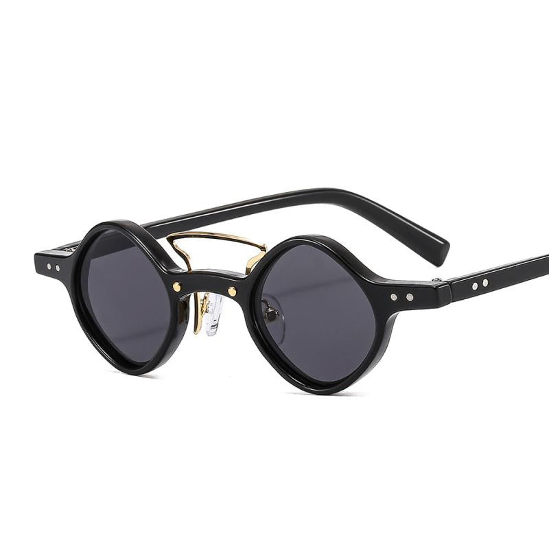 Men's Punk Hip Hop Small Frame Motorcycle Sunglasses