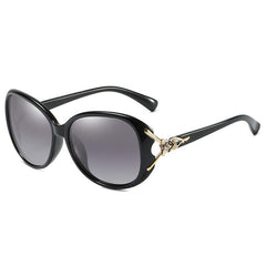 Polarized Oval Sunglasses Fox Hollow Temple Sunshade Glasses