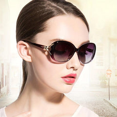 Polarized Oval Sunglasses Fox Hollow Temple Sunshade Glasses