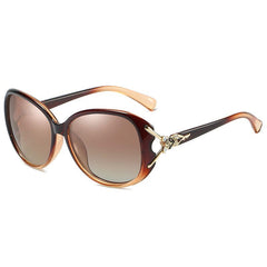 Polarized Oval Sunglasses Fox Hollow Temple Sunshade Glasses