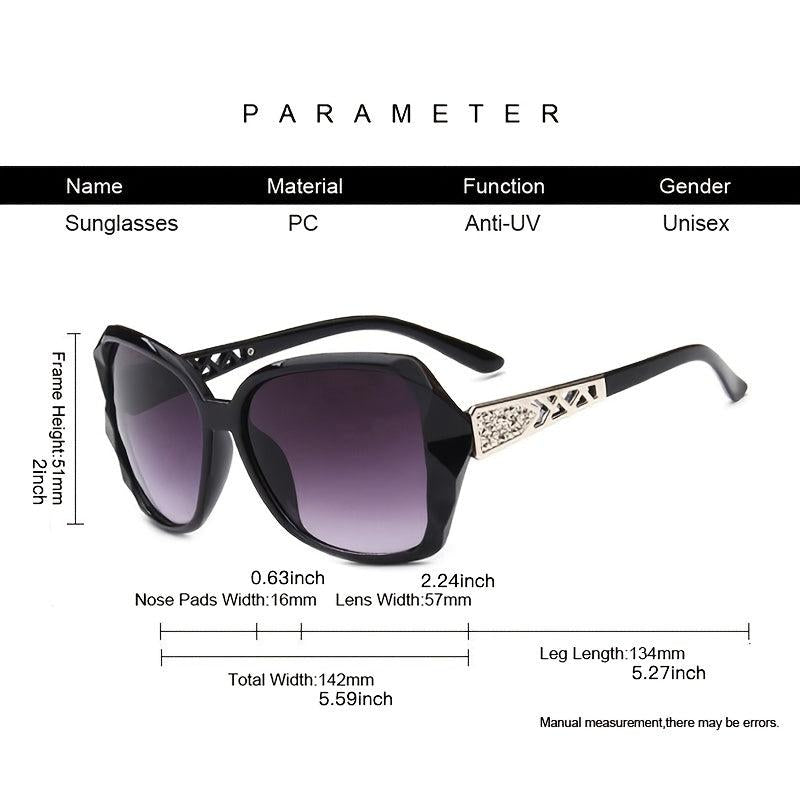 Oversized Tinted Lens Sunglasses UV Protection