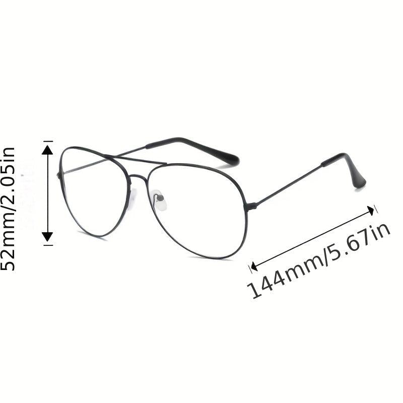 Aviator Sunglasses For Women Men Mirror Lens Metal Frame Glasses