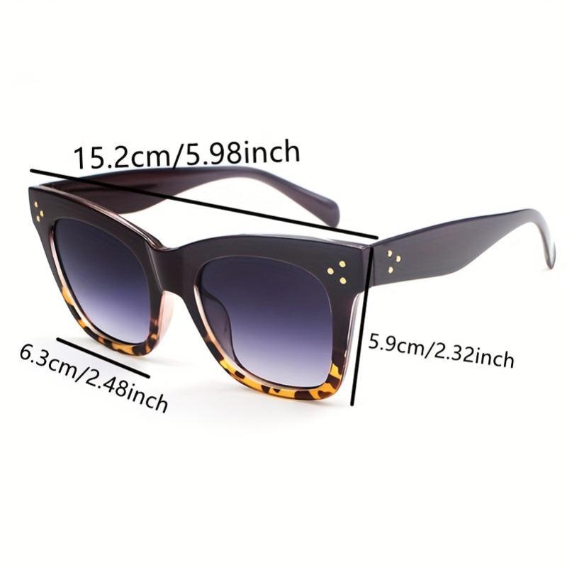 Oversized Leopard Sunglasses Vintage Sunshade UV Protection