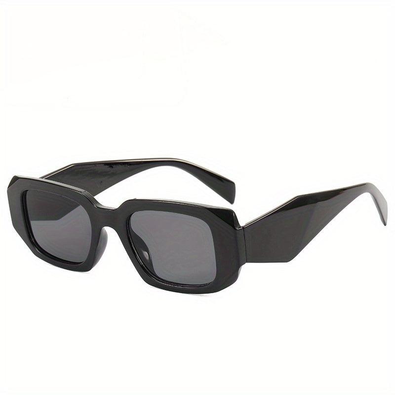 Rectangle Frame Sunglasses Rhomb Temple UV400