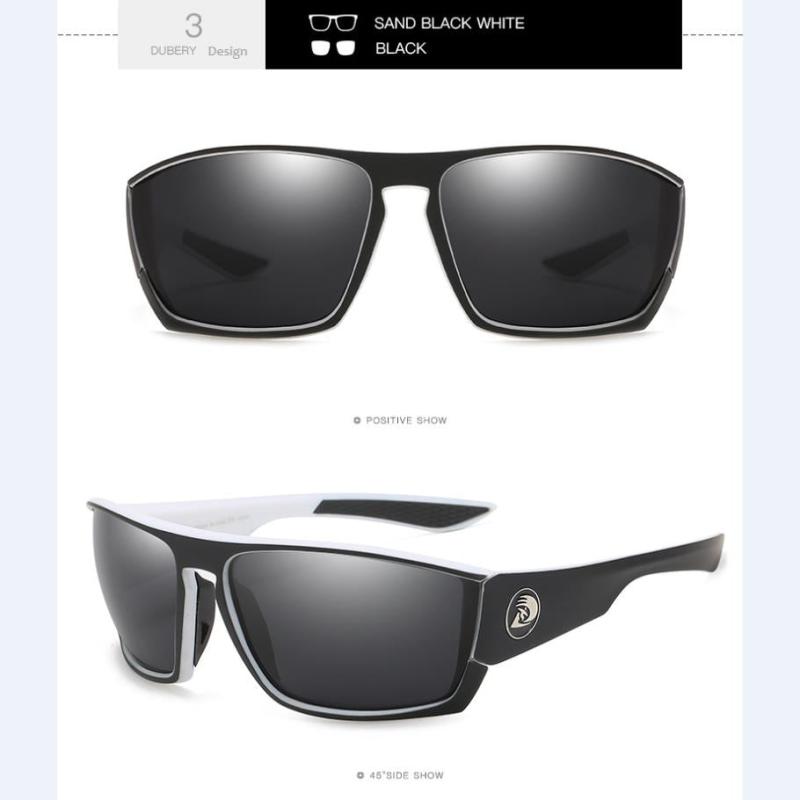 DUBERYU Large Frame Polarized Sports Sunglasses for Men