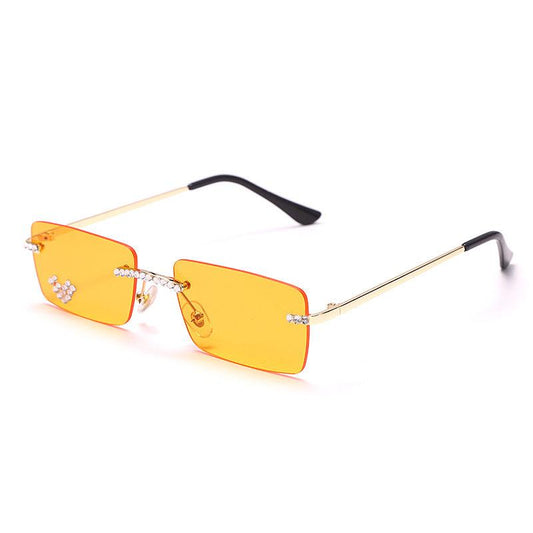 Small Frame Heart Sunglasses Cute Fashion Vintage Style