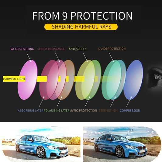 Men's Fishing Sunglasses Chameleon Polarized Outdoor Cycling Glasses