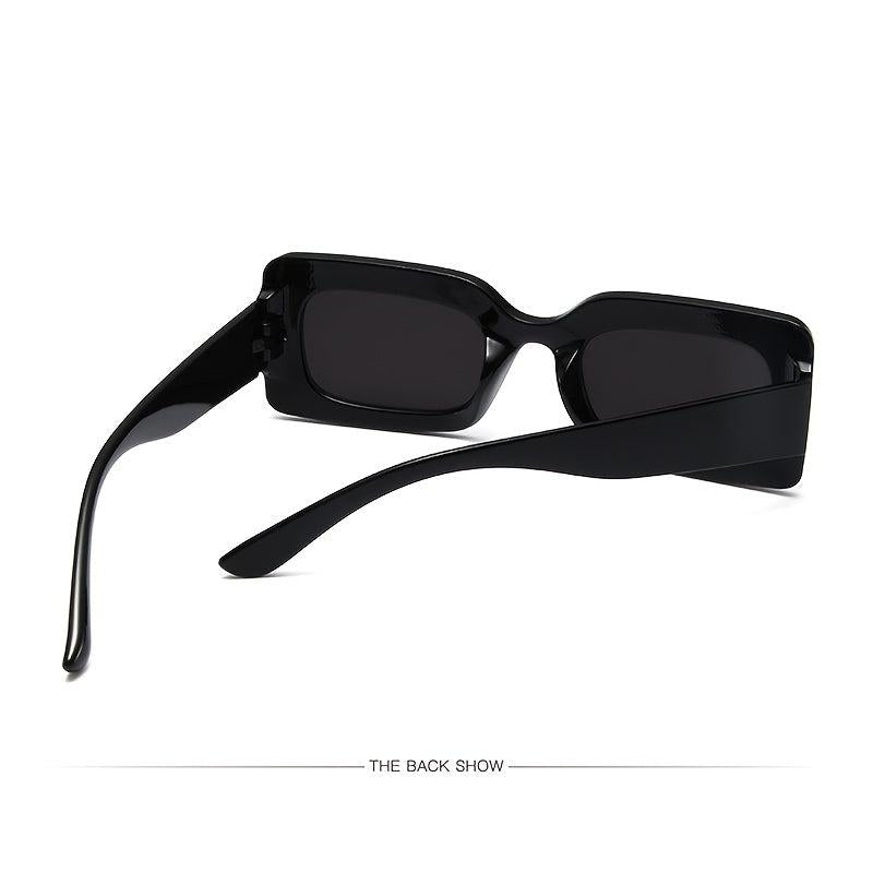 Retro Square Thick Frame Sunglasses Hip Hop Candy Outdoor Party Sunshade