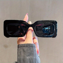 Retro Square Thick Frame Sunglasses Hip Hop Candy Outdoor Party Sunshade