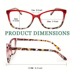 Anti Blue Light Reading Glasses Square Block Computer Readers