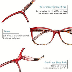 Anti Blue Light Reading Glasses Square Block Computer Readers