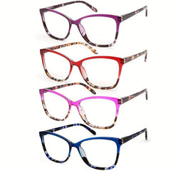 Anti Blue Light Reading Glasses Square Block Computer Readers