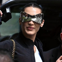 Y2K Wrap Around Sunglasses Futuristic Shield Eyewear UV400
