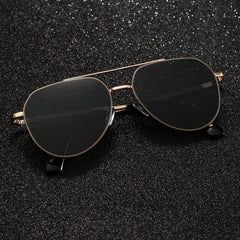 Top Bar Aviator Sunglasses Metal Frame Travel Glasses UV400