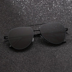 Top Bar Aviator Sunglasses Metal Frame Travel Glasses UV400