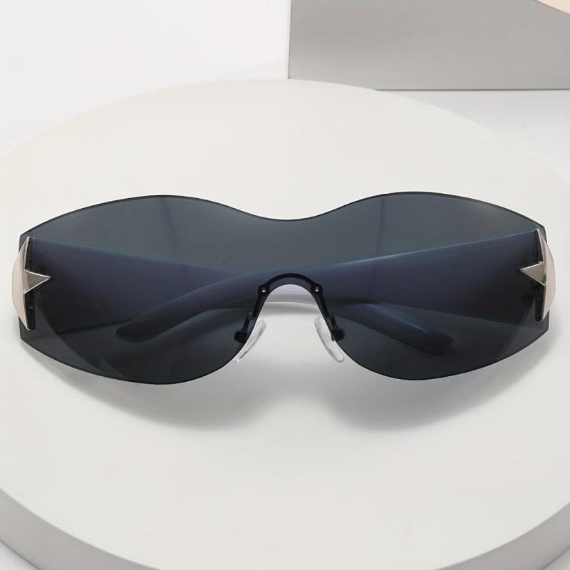 Y2K Wrap Around Sunglasses Cyberpunk Outdoor Eyewear UV400