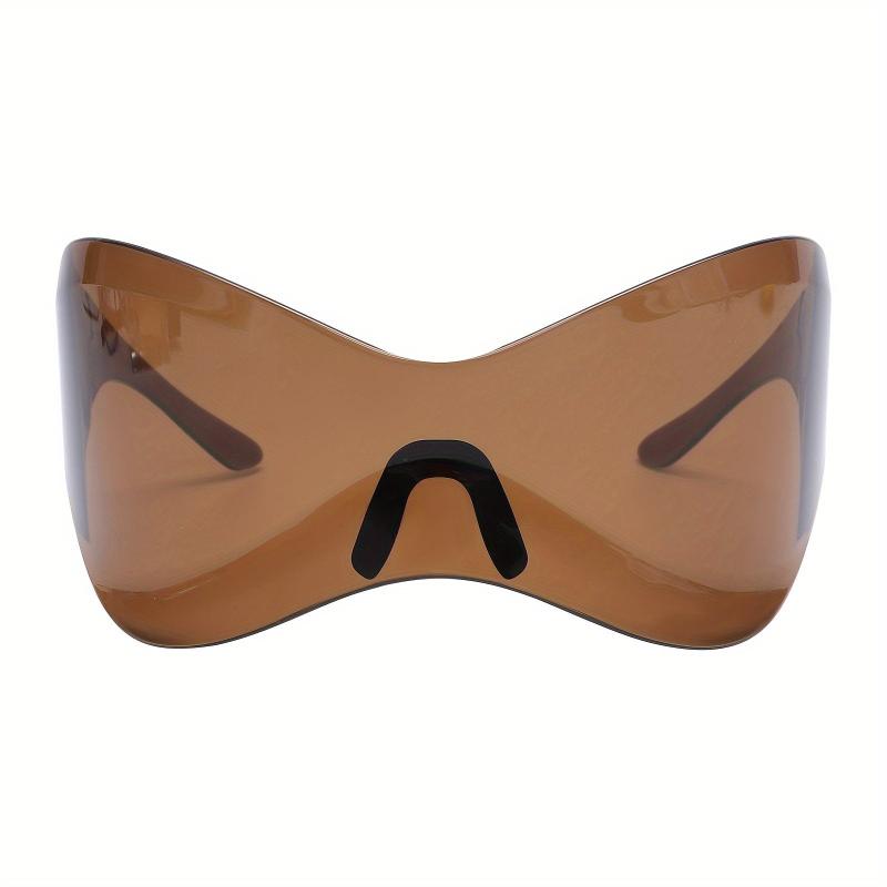 Y2K Cyberpunk Mirror Lens Shield Sunglasses UV400