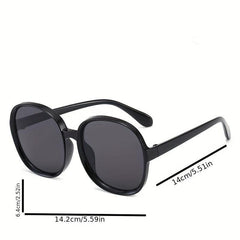 Ombre Lens Oval Sunglasses Stylish Eyewear UV Protection